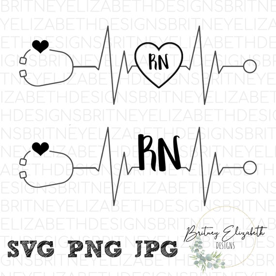 Download Nurse Svg RN Svg Heartbeat Cricut Design Tumbler Svg Png ...