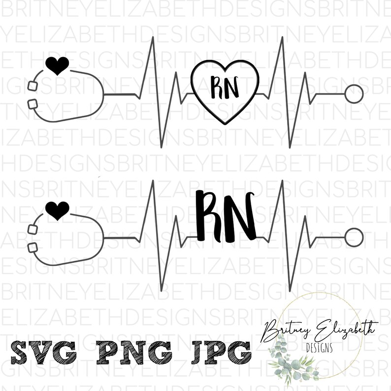 Download Nurse Svg RN Svg Heartbeat Cricut Design Tumbler Svg Png ...