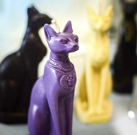 Bastet Scented Candle / Bastet Statue / Goddess Bastet / Cat Goddess