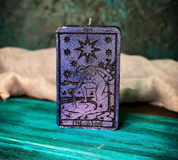 Tarot Candles / The Star / Tarot Card Art