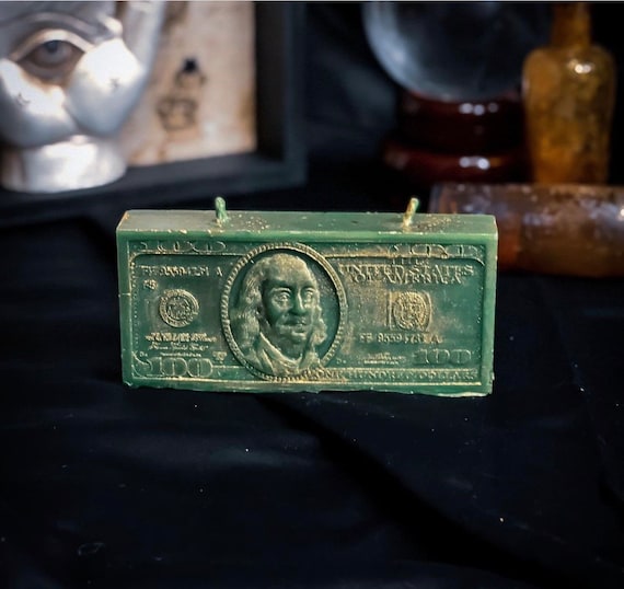 Money Benjamin Franklin / Scented Candle / Ritual Candle / Money Drawing Candle