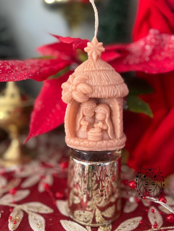 Nativity Scented Candle / The Birth of Christ/ Christmas Gift / Nacimiento
