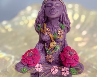 Mother Nature / Meditating Scented Candle / Gaia Candle / Hand Painted