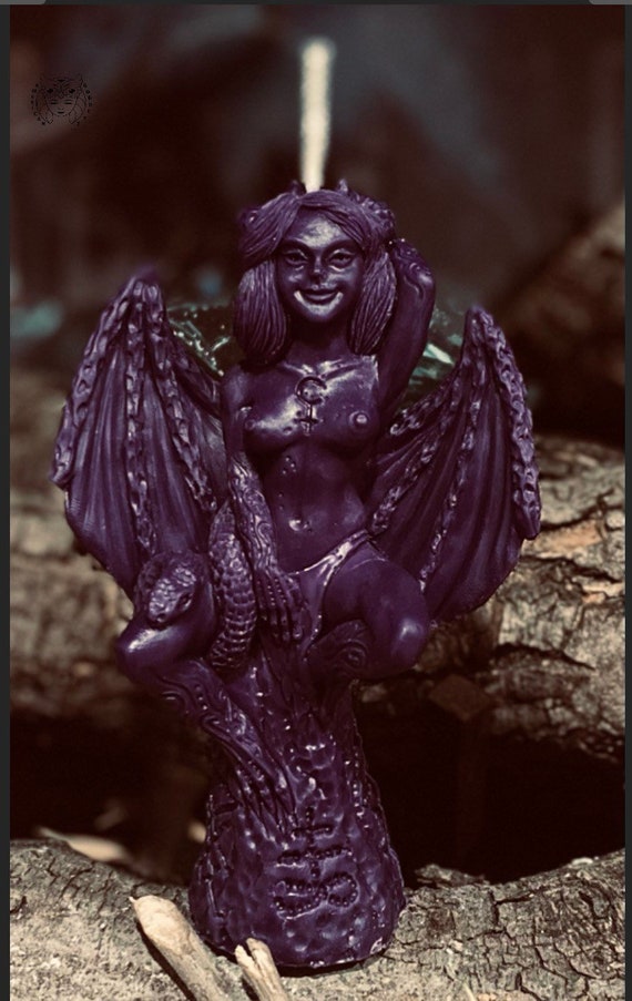Lilith Goddess Scented Candle / Lilith Statue