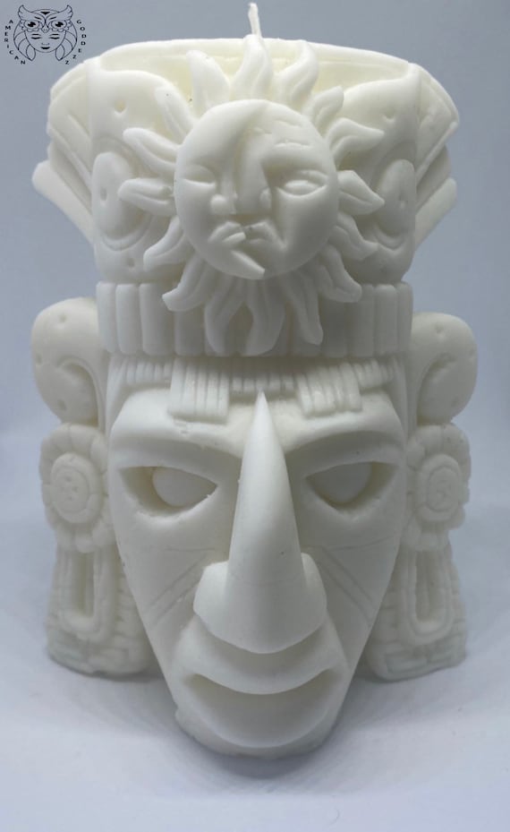 Mayan God Scented Candle / Mayan Art / Mayan Statue