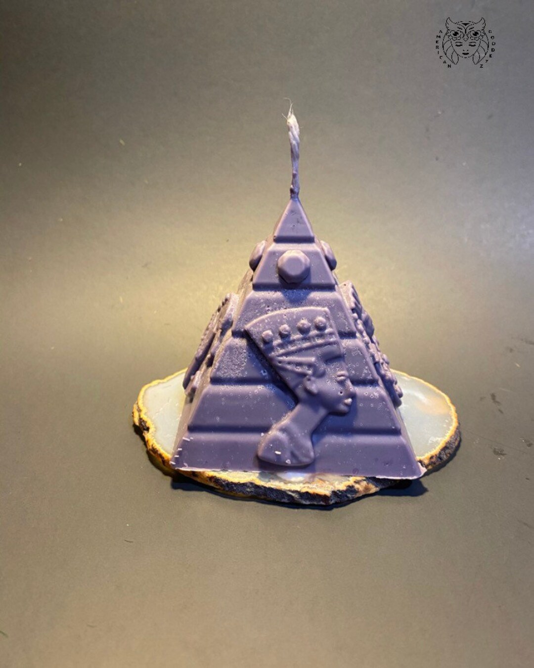 Pharaoh Pyramid Scented Candle / Egyptian Goddess Art / Etsy