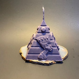 Pharaoh Pyramid Scented Candle / Egyptian Goddess Art / Egyptian God Statue