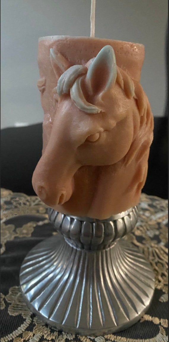 Horses Pillar Scented Candle