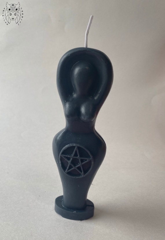 Pentacle and Cernunnos Goddess Scented Candle