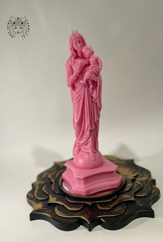 Mother Mary & Baby Jesus Scented Candle