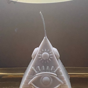 Eye of Horus Pyramid Scented Candle / Egyptian Pyramid / Egyptian Decor