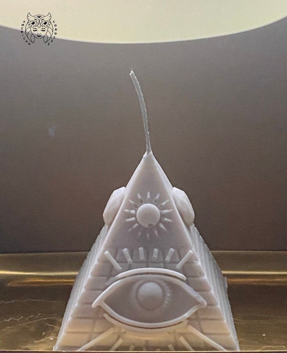 Eye of Horus Pyramid Scented Candle / Egyptian Pyramid / Egyptian Decor