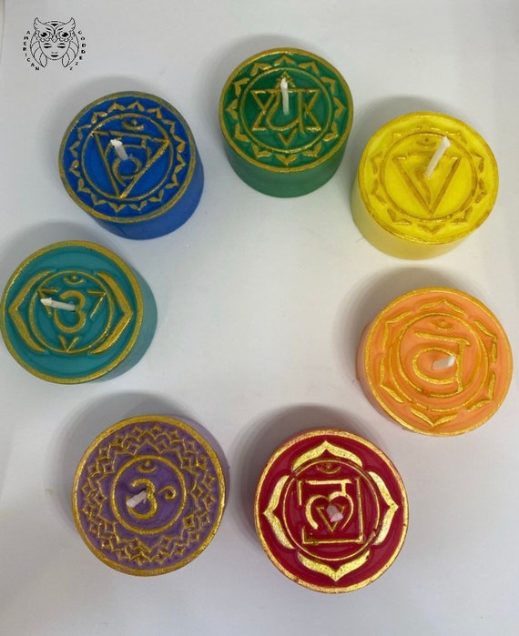 Chakra Candle Set / Reiki Charka / 7 Charkas