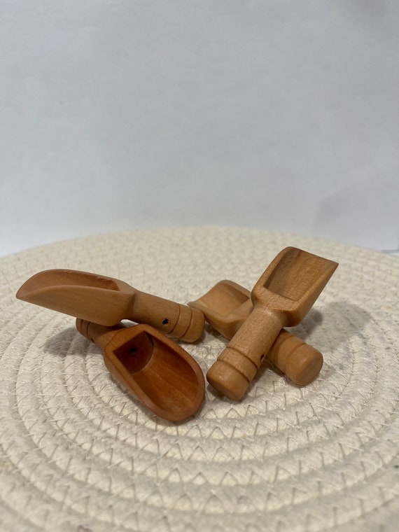 Mini Wooden Spoon Mini Bamboo Spoons Small Bath Salt Spoon Small Spice Spoons for Sugar Scrubs, Spices, Bath Salts