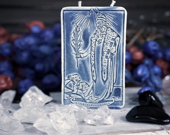 Velas perfumadas del Tarot / El Hierofante / Arte de cartas del Tarot