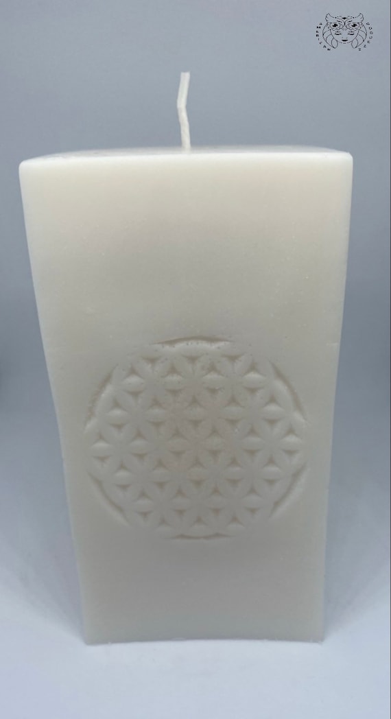 Flower of Life Pillar Scented Candle