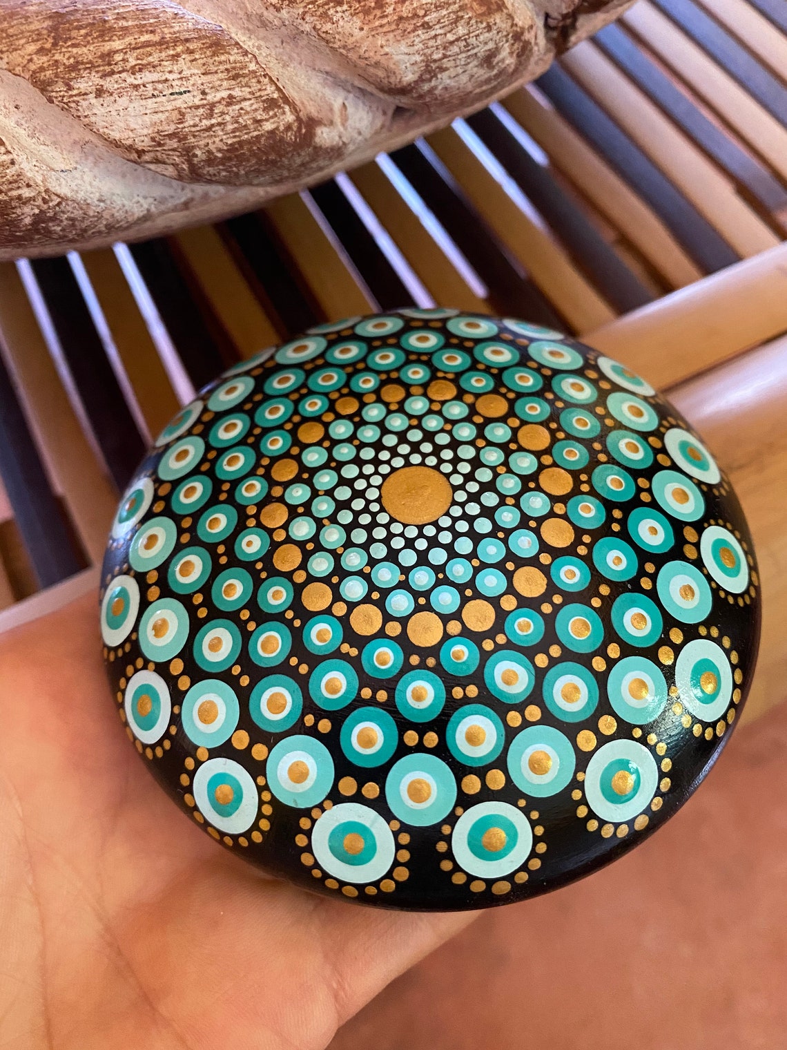 Mandala Rock Perfect Gift - Etsy