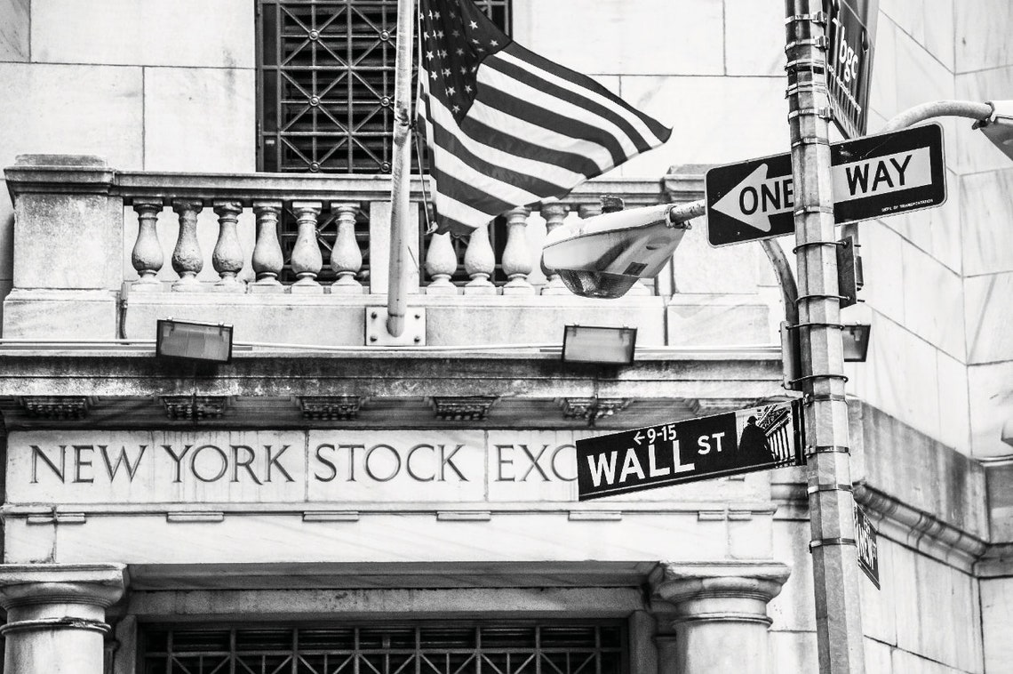 Wall Street Photography, NYC Photo, exchange Entrance - Etsy