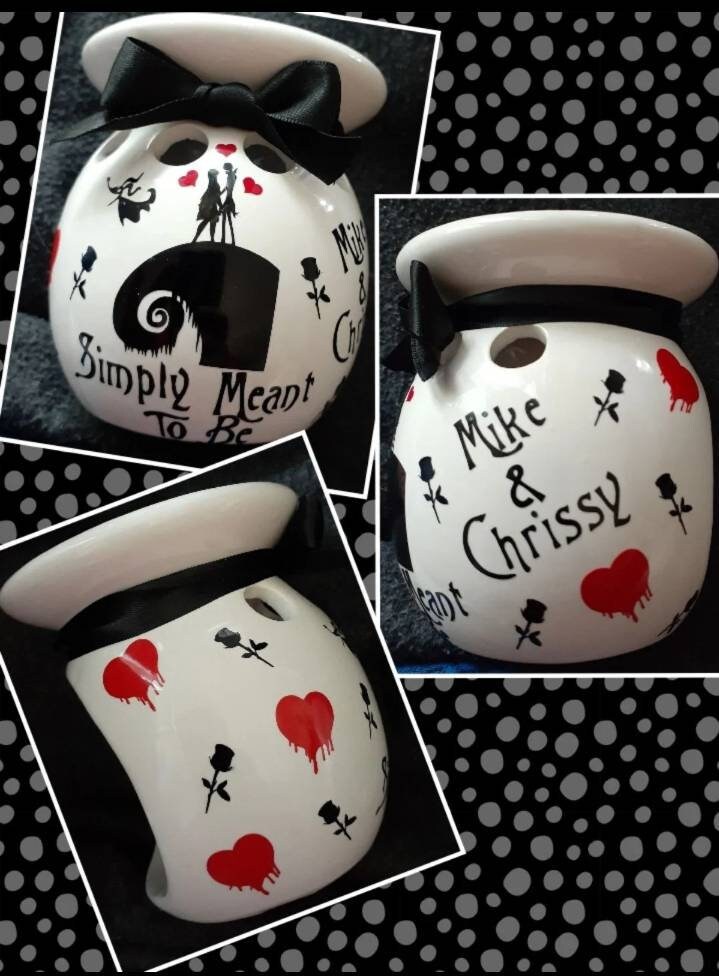 Personalized nightmare before christmas tealight wax warmer Etsy