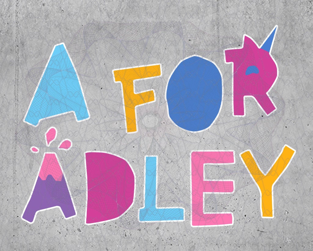 A For Adley Fan Funny Gifts PNG File Digital Download Etsy