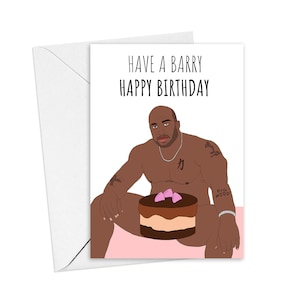 Barry Meme Birthday Gift - Big Wood Happy Birthday Greeting Card - Inappropriate Greeting Celebration Cards - Personalized Birthday Gift
