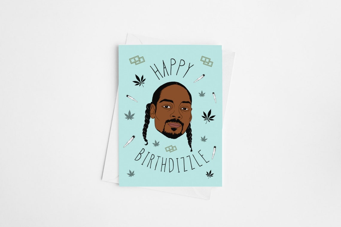 Hip Hop Happy BIRTHDIZZLE Customized Birthday Card Funny | Etsy