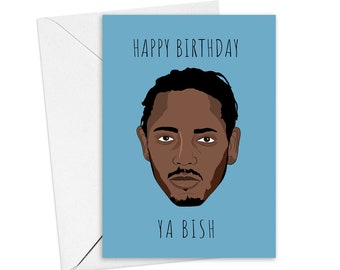 Money Trees Funny Birthday Card for Him or Her - Funny Card for Boyfriend, Hip-Hop Card Birthday Card - Rapper Happy Birthday Card