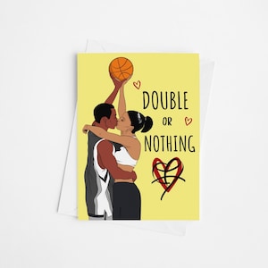 Basketball Film I Love You Card - Just Because, Anniversary, Valentines Day Celebration I Miss You Card