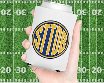 STTDB Burkkylare, Rolig Fotbolls-Tailgate Drink Sleeve, Lila och Guld Fanpresent