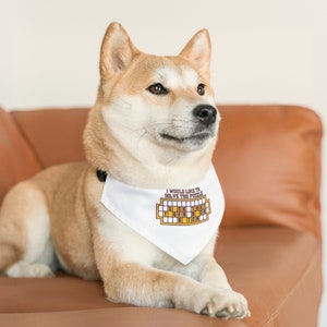 Collar bandana para mascotas de LSU, mascota divertida de STTDB, dueño de mascota de los Geaux Tigers, Universidad Estatal de Luisiana, accesorios morados y dorados para mascotas, regalo para mascotas