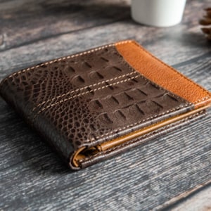 Cartera de hombre personalizada, regalo para el novio, regalo de aniversario para papá, regalo del día del padre