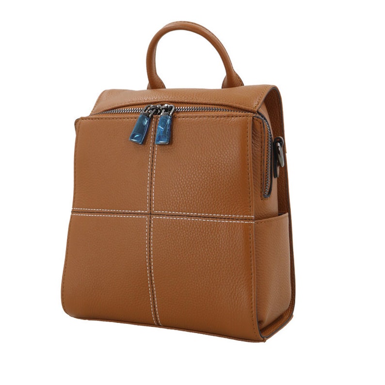 MINI LEATHER BACKPACK Cute Convertible Backpack Small Etsy