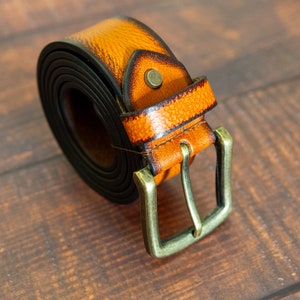 Mens Leather Belt, Personalized Leather Belt, Full Grain Leather Belt, Gift for Dad, Gift for Him, Father&#39;s Day Gift