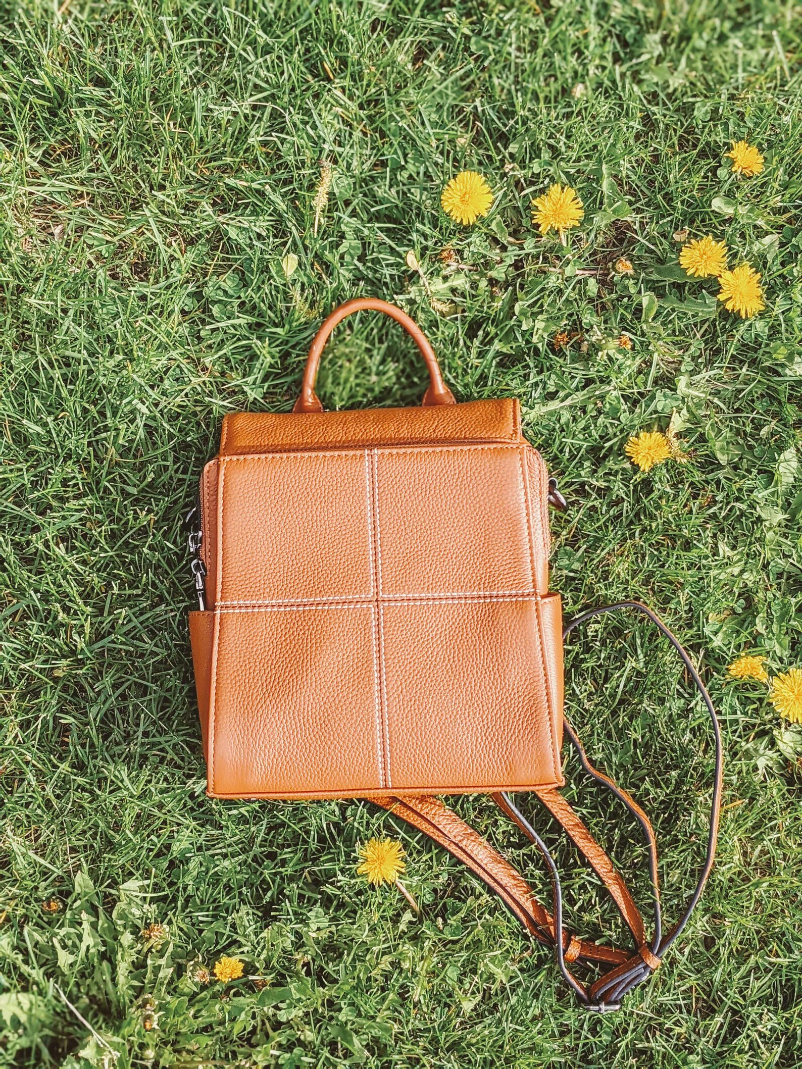 MINI LEATHER BACKPACK Cute Convertible Backpack Small Etsy