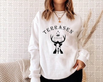 Sarah J Maas Series Sweatshirt, Throne of Glass sweatshirt, Queen of Terrasen Shirt, Aelin Fireheart Shirt, Bookish shirt