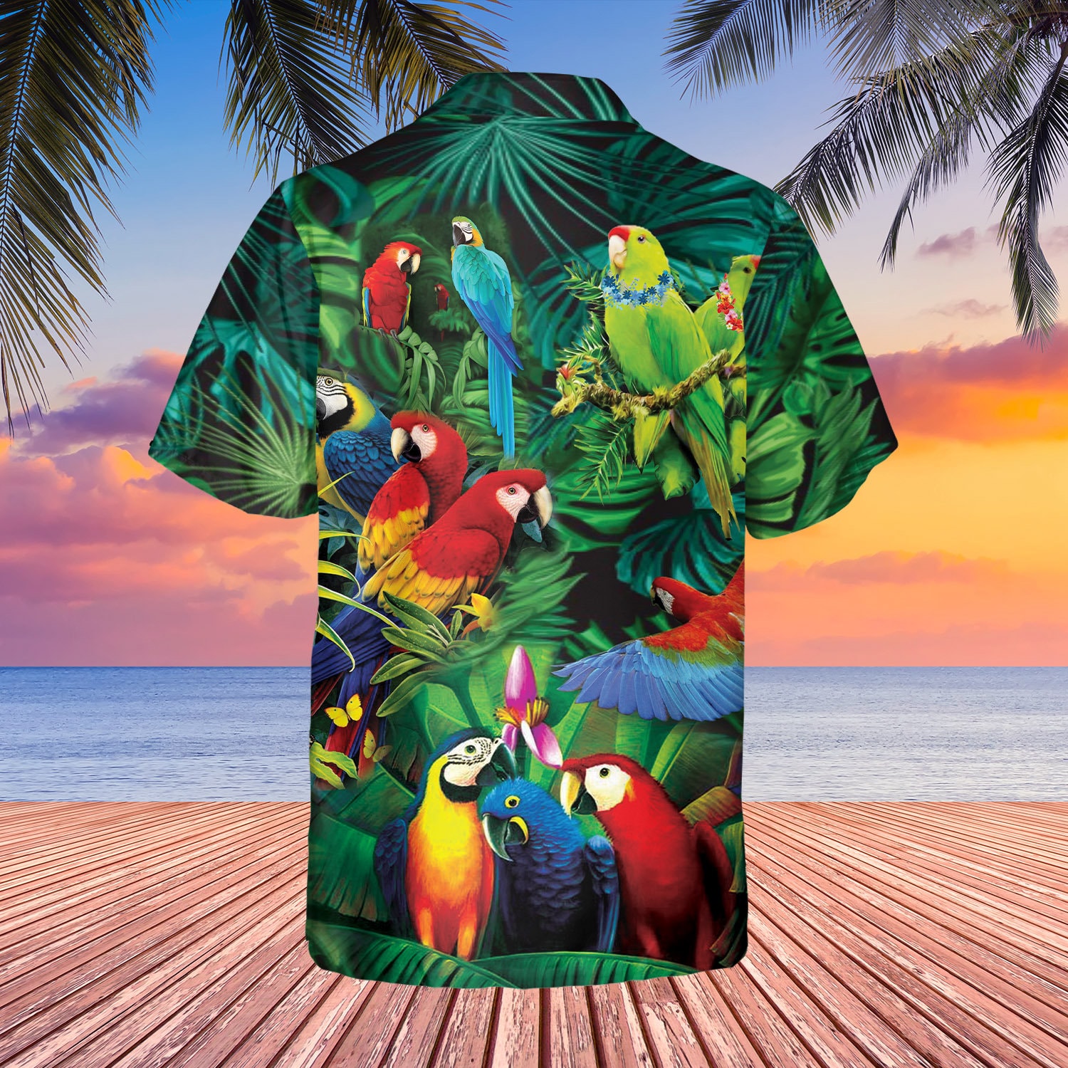 Lovely Siamese Tropical Jungle Design Hawaiian Shirt HO2172 main image 0