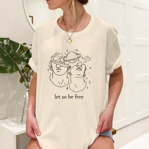 Let us be free - Achilles Greek Hero Ladies T-Shirt, Achilles and Patroclus Shirt, Trojan War, Greek literature, Greek shirt