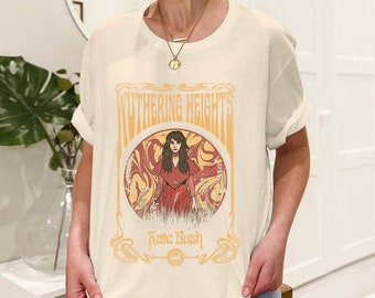 Wuthering Heights T-shirt, Book Lover Kate Bush Dance Shirt, Emily Bronte Novel Shirt, Vintage Bookish shirt