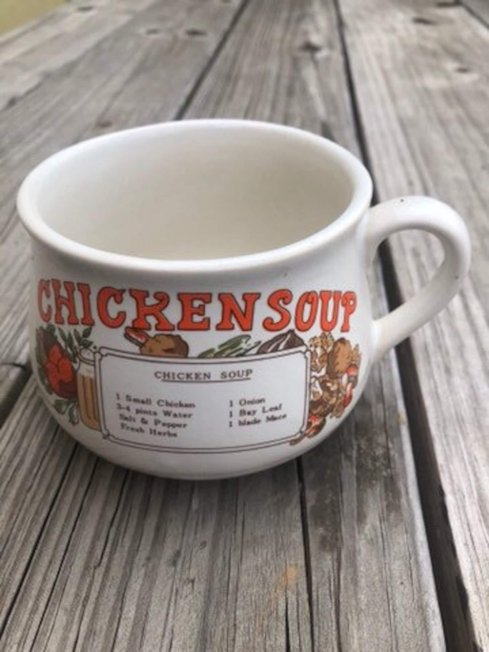 Vintage Soup Mugs From the 70s. Country Coffee Mug Set. Etsy