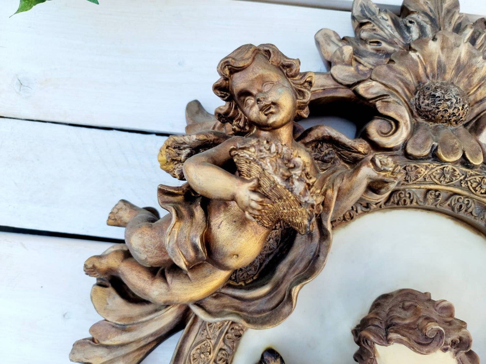 Large Vintage Victorian Angelic Romantic Cupid Classical Wall | Etsy