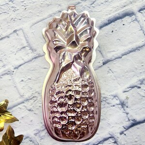 Vintage Copper Tin/Jello Pineapple Fruit Beach house baking pan antique kitchen wall decor