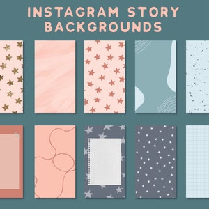 10 Instagram Story Hintergründe, Instagram Vorlagen, leere Insta Hintergründe, abstrakte Instagram Stories
