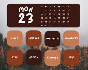 900+ iOS 14 Ästhetische App Icons | Herbst + Herbst pack | Handgeschriebener Stil