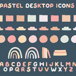 Pastel Desktop Folder Icons | Mac + Windows | Bundle