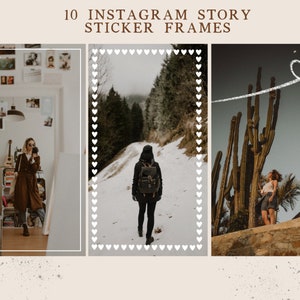 10 Instagram Story Sticker Frames | IG Stickers | Insta Story Stickers | IG Story Sticker
