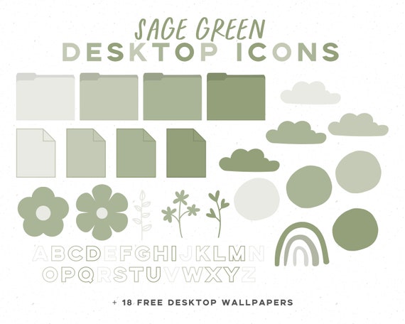 Thư mục Desktop Folder Icons Sage Green sẽ giúp cho máy tính của bạn đẹp hơn, gọn gàng hơn. Xem các hình ảnh liên quan để có thêm ý tưởng thiết kế.