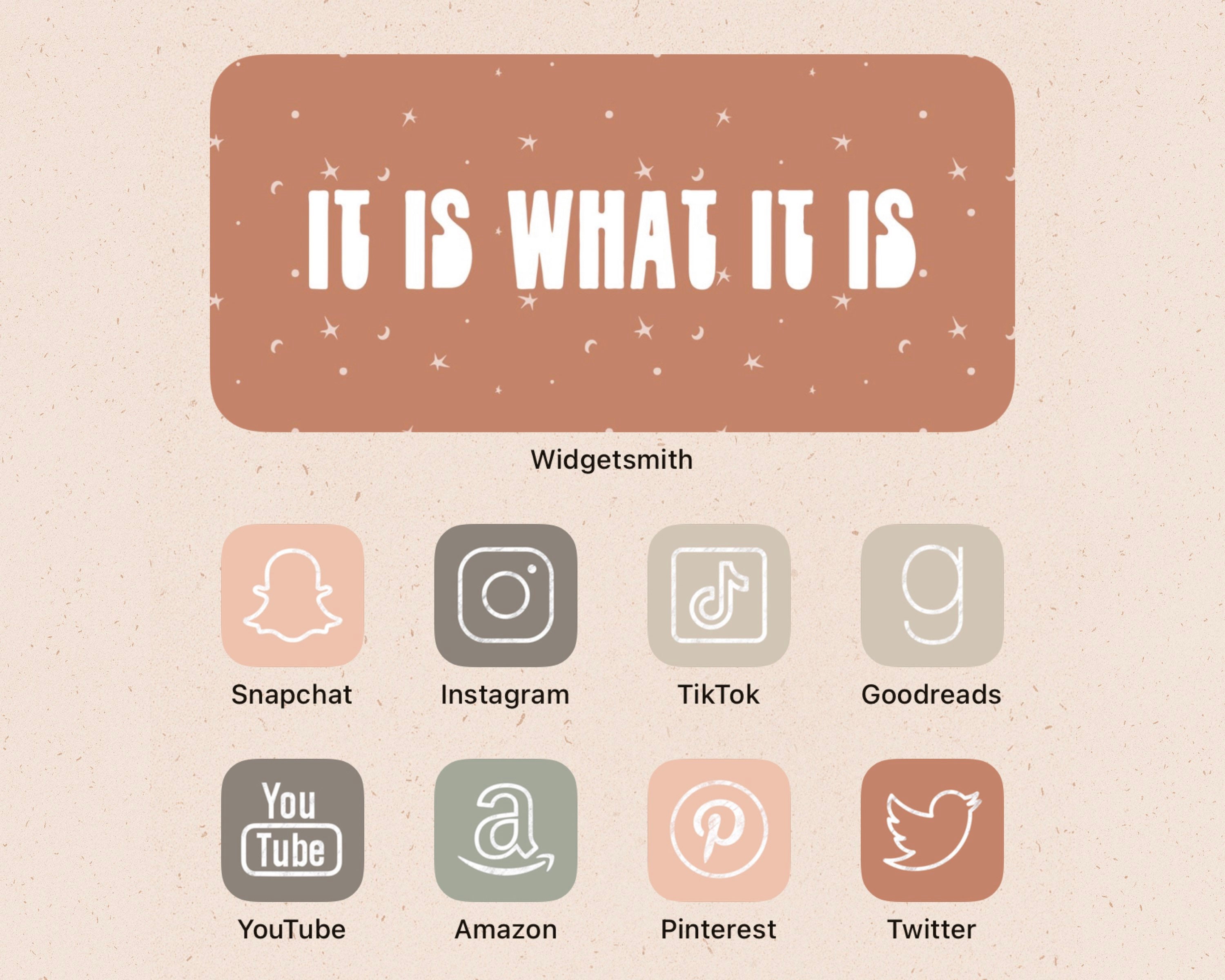 63 iOS App Icons iOS14 Widget Photos Widgetsmith Shortcuts | Etsy