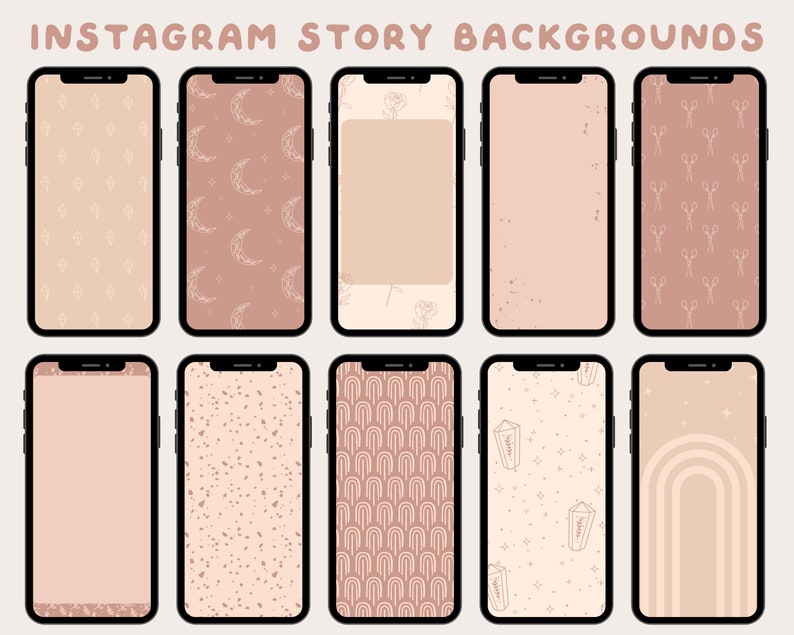 10 Instagram Story Backgrounds Instagram Templates | Etsy