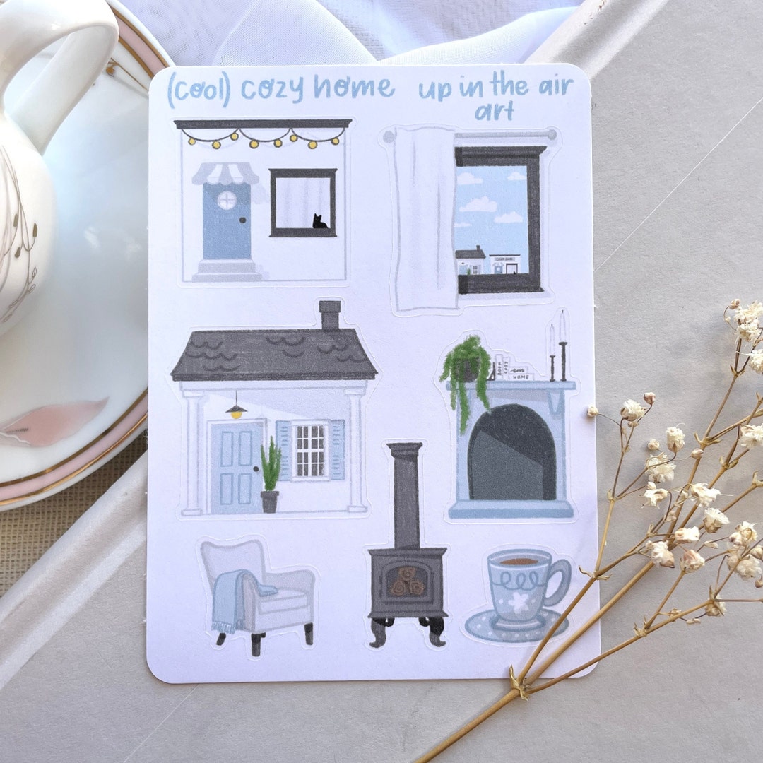 Cool Cozy Home Sticker Sheet, Bullet Journal Sticker, Planning Sticker ...