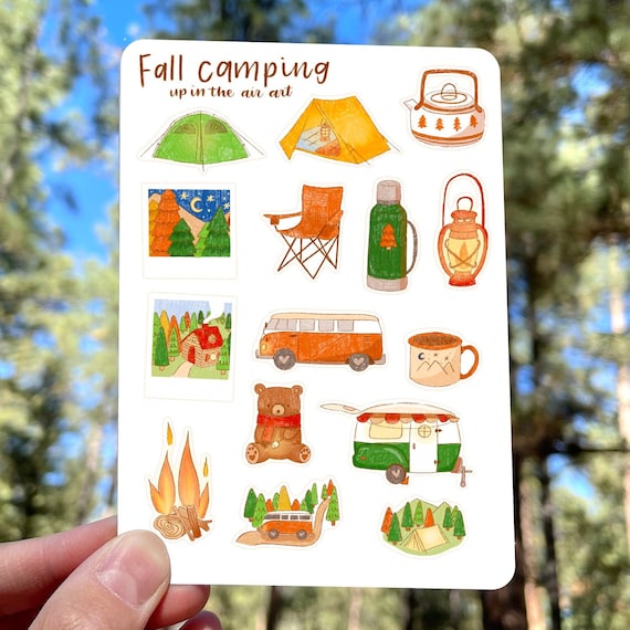 Bristlebearhog Sticker Sheet - Camp Cosy Bristlebearhog Sticker Sheet - Camp Cosy